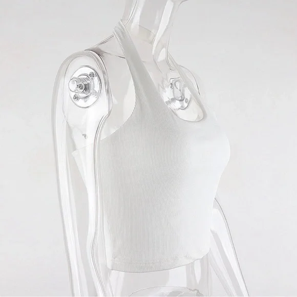 Rib Knit Halter Top - Picture 3 of 7